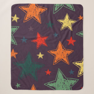 Cobertor Sherpa Padrão de estrelas