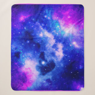 Cobertor Sherpa Padrão de exploração de nebulosa vibrante