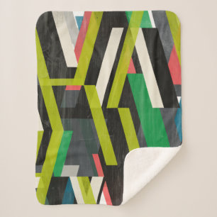 Cobertor Sherpa Padrão de Fluxo de Slipstream Diagonal