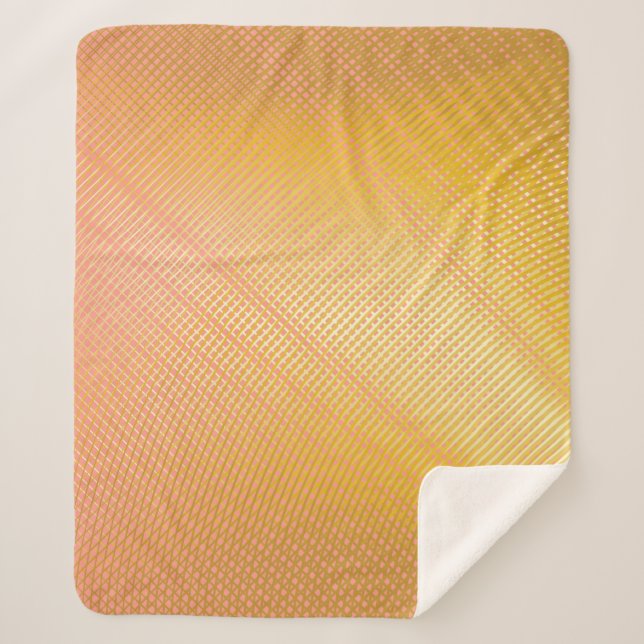 Cobertor Sherpa Padrão de gradiente mínimo. Design de Cobrir de To (Frente)