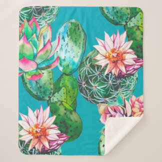 Cobertor Sherpa Padrão de ilustração de aquarela de sucesso