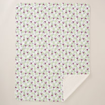 Padrão de Ilustração de Vidro Vermelho Wimsical