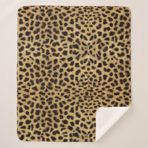 Cobertor Sherpa Padrão de Impressão de Cheetah