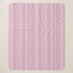 Cobertor Sherpa Padrão de Linha Roxa e Rosa