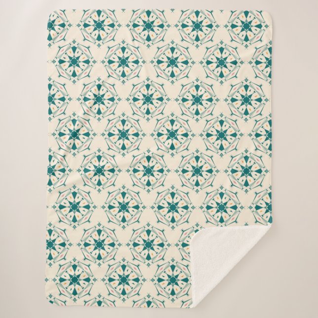 Cobertor Sherpa Padrão de Mandala Sherpa Blanket (Frente)