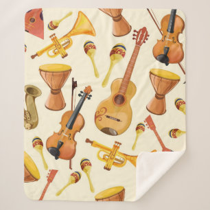 Cobertor Sherpa Padrão de música