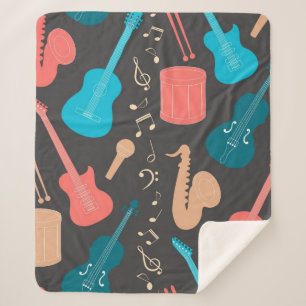 Cobertor Sherpa Padrão de música