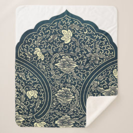 Cobertor Sherpa Padrão de ornamento chinês Sherpa Blanket