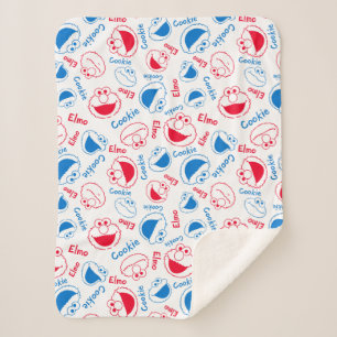 Cobertor Sherpa Padrão De Quadrinhos Do Om Nom