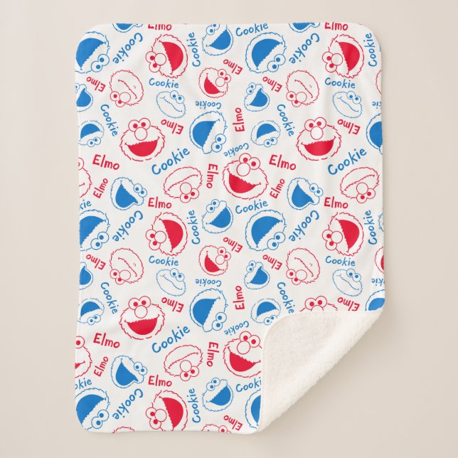 Cobertor Sherpa Padrão De Quadrinhos Do Om Nom (Frente)