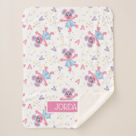 Cobertor Sherpa Padrão de Sparkle do Abby Cadabby Personalizado
