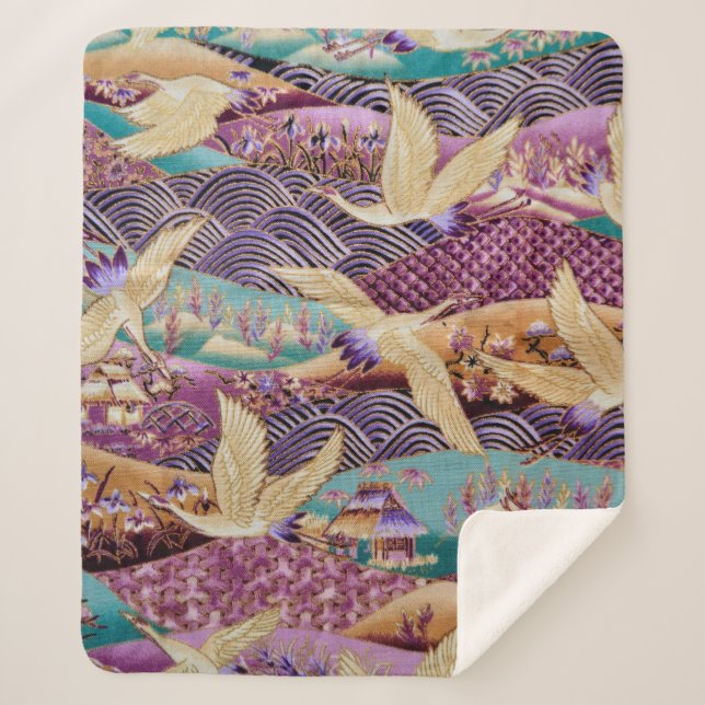 Cobertor Sherpa Padrão de tecido do tecido (Frente)