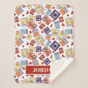 Cobertor Sherpa Padrão de Toss de Impressão de Personagem do Mágic