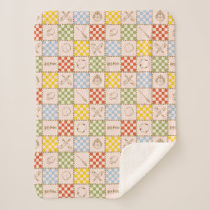 Cobertor Sherpa Padrão de Verificação de Equipe QUIDDITCH™ HOGWART