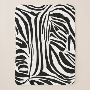 Cobertor Sherpa Padrão de zebra