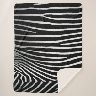 Cobertor Sherpa Padrão de Zebra