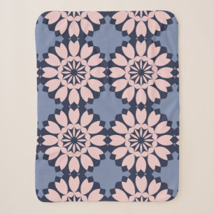 Cobertor Sherpa Padrão decorativo sem costura, de diferentes geom