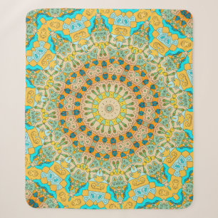 Cobertor Sherpa Padrão decorativo ventilado. Islã, árabe, indiano,