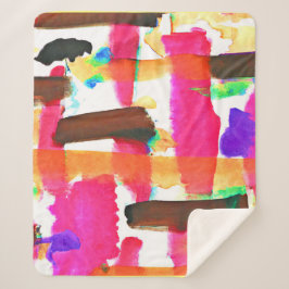 Cobertor Sherpa Padrão dinâmico de Abstrato na arte