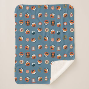 Cobertor Sherpa Padrão do Explorador Elmo Woodland