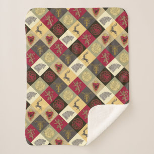 Cobertor Sherpa Padrão do Game of Thrones Sigil