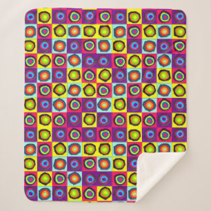 Cobertor Sherpa padrão dos círculos