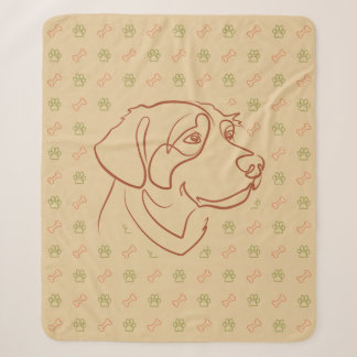 Cobertor Sherpa Padrão Dourado Retriever