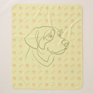 Cobertor Sherpa Padrão Dourado Retriever