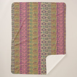 Cobertor Sherpa Padrão Étnico Tribal