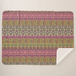Cobertor Sherpa Padrão Étnico Tribal