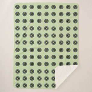 Cobertor Sherpa Padrão Floral Mandala Sem Costura