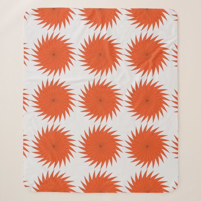 Cobertor Sherpa padrão geométrico de abstrato com faixas, linhas.  (Frente)