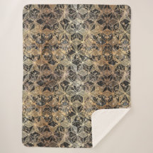 Padrão geométrico de mármore e Dourado