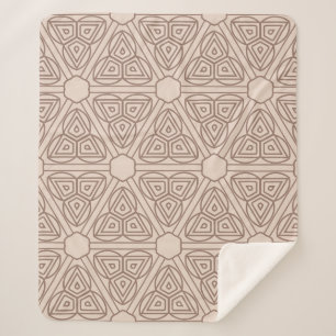 Cobertor Sherpa padrão geométrico decorativo sem costura. ilustraç