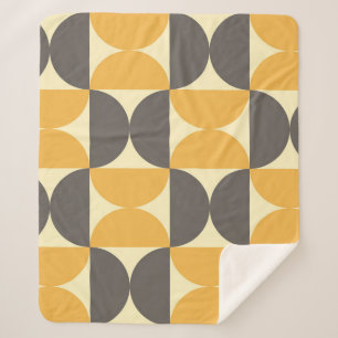 Cobertor Sherpa Padrão geométrico do estilo moderno do século médi