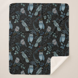 Cobertor Sherpa Padrão intricado floral e paisley