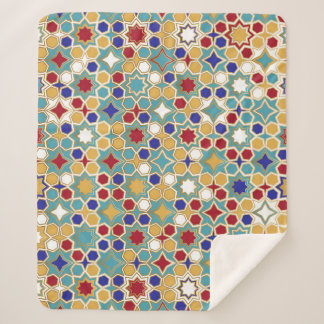 Cobertor Sherpa Padrão Invisível do Mosaico Islâmico