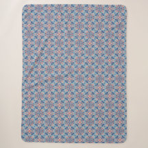 Padrão Mosaico Azul Empoeirado