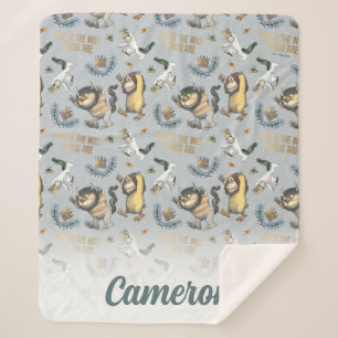 Cobertor Sherpa Padrão Onde Vivem os Monstros