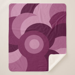 Cobertor Sherpa padrão roxo rosado feminino