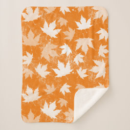 Cobertor Sherpa Padrão Rustic Autumn Fall Deixa