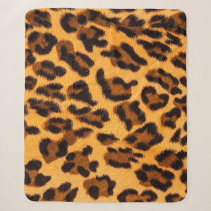 Cobertor Sherpa Padrão sem costura de peles de leopardo