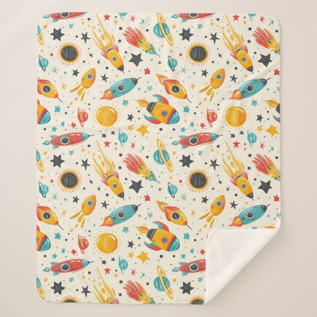 Cobertor Sherpa Padrão sem soldadura do viveiro de espaçonave (Frente)