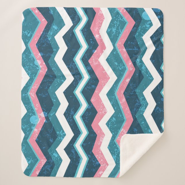 Cobertor Sherpa Padrão tribal étnico, sem falhas (Frente)