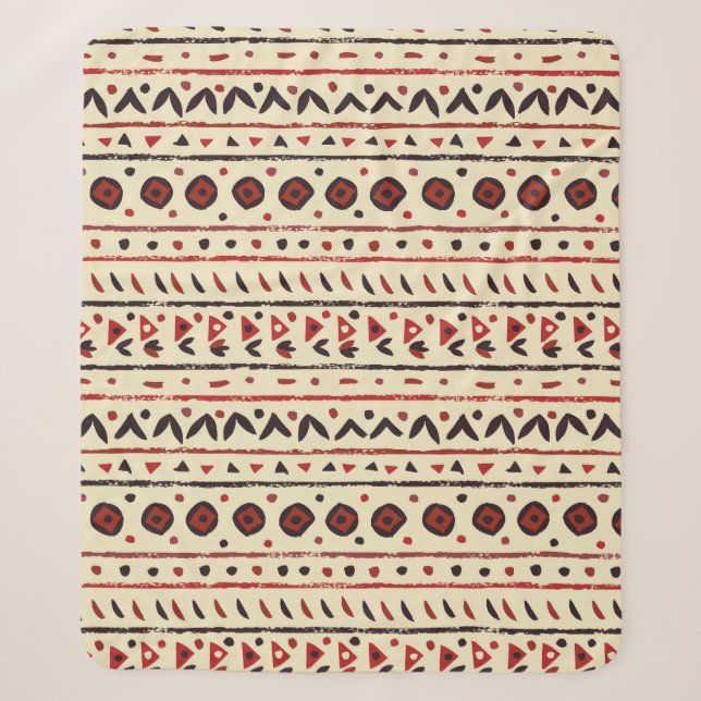Cobertor Sherpa padrão uniforme abstrato (Frente)
