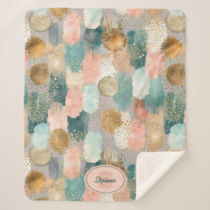 Cobertor Sherpa Padrão Vertical Vibrante de Traço (2)