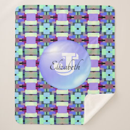 Cobertor Sherpa Padrão Vívido Geométrico Geométrico