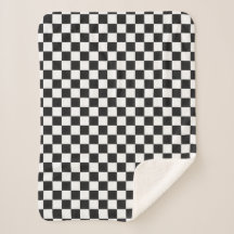 Padrão Xadrez Preto e Branco Sofisticado
