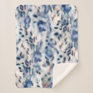 Cobertor Sherpa Padrões da pele do Leopardo da neve