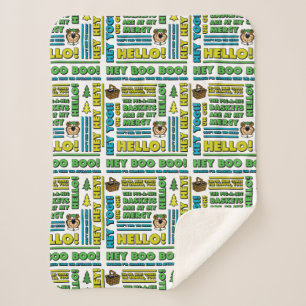 Cobertor Sherpa Padrões de cotações e frases divertidas do Urso Yo